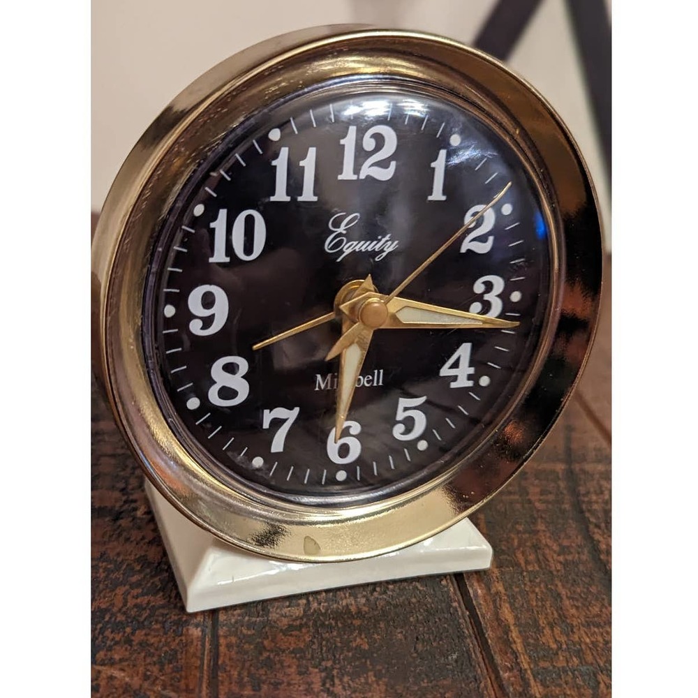 Vintage Style Clock-Equity Minibell Winding Clock